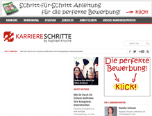 Tablet Screenshot of karriereschritte.com